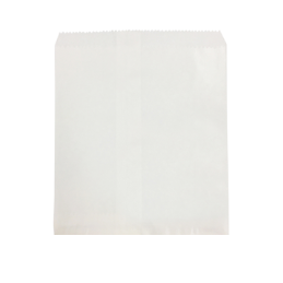 2 Long Greaseproof White Flat Bag - 235x175mm - 500pcs