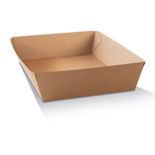 Corrugated Brown Board Tray #5 (252x179x58) - 100pcs - XL