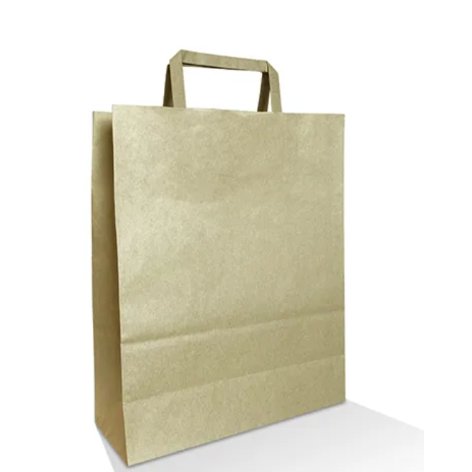 Extra Small Brown Kraft Bag - Flat Paper Handle - 250pcs