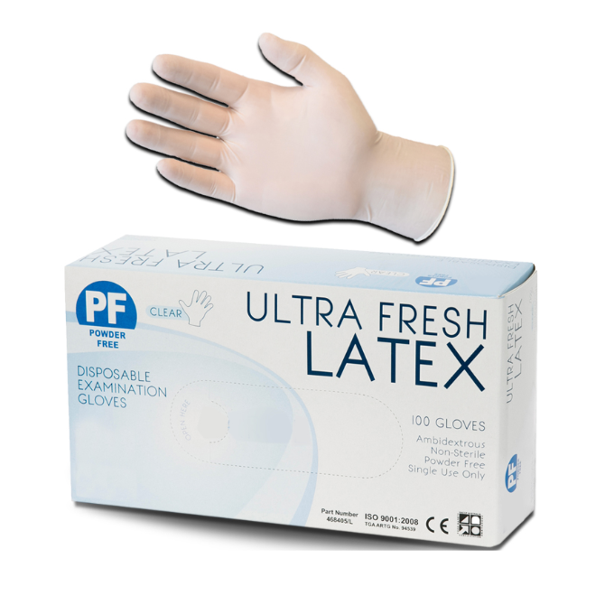 Medium Powder Free Gloves - CLEAR (M) - 100pcs