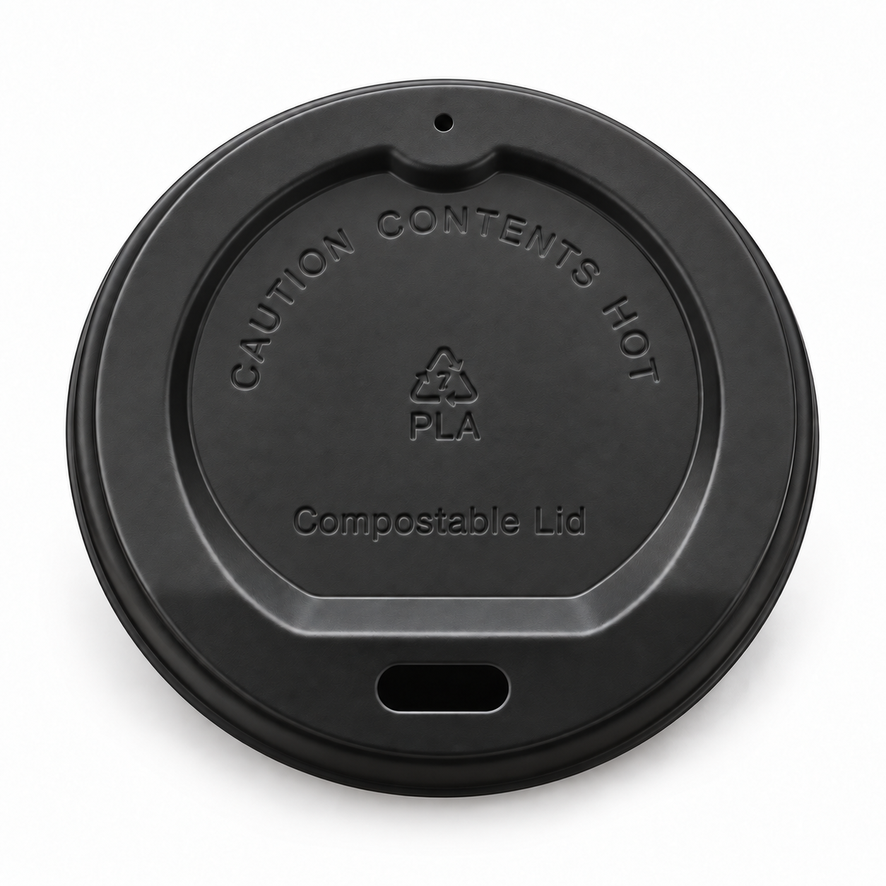 80mm PLA Lids Black - 1000pcs