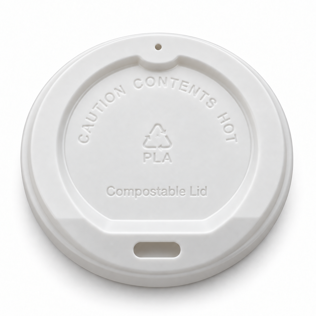 80mm PLA Lids White - 1000pcs